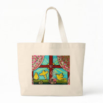 Faith, Hope, Love, and Camomile Canvas Bag
