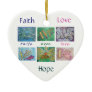 Faith Hope Love Angel Art Collage Ornament Pendant