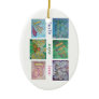 Faith Hope Love Angel Art Collage Ornament Pendant