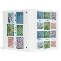 Faith Hope Love Angel Word Collage Binder Notebook