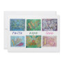 Faith Hope Love Angel Word Collage Invitation