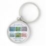Faith Hope Love Angel Word Collage Keychain