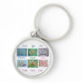 Faith Hope Love Angel Word Collage Keychain