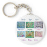 Faith Hope Love Angel Word Collage Keychain