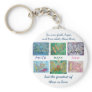 Faith Hope Love Angel Word Collage Keychain
