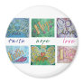Faith Hope Love Angel Word Collage Magnet
