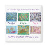 Faith Hope Love Angel Word Collage Magnet