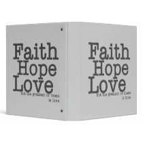 Faith Hope Love Binder by RoamingRosie Faith Hope Love Binder