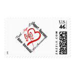 Faith Hope Love Butterfly - AIDS Awareness postage