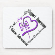Faith Hope Love Butterfly - Alzheimers Disease Mousepad