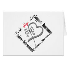 Faith Hope Love Butterfly - Asthma Awareness Greeting Card