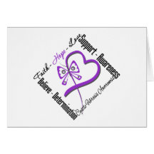 Faith Hope Love Butterfly - Cystic Fibrosis Greeting Card