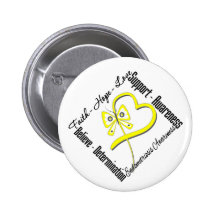Faith Hope Love Butterfly Endometriosis Awareness Pins