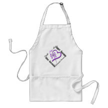 Faith Hope Love Butterfly - Fibromyalgia Awareness Aprons