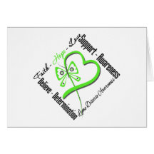 Faith Hope Love Butterfly - Lyme Disease Greeting Cards