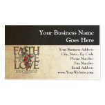 Faith Hope Love Christian Bible Verse Business Card