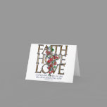 Faith Hope Love Christian Bible Verse Cards