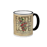 Faith Hope Love Christian Bible Verse Coffee Mug