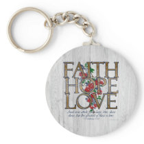 Faith Hope Love Christian Bible Verse keychains by cutencomfy Faith Hope Love Christian Bible Verse keychains