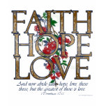 Faith Hope Love Floral Women's T-Shirt