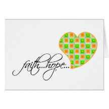 Faith Hope Love Heart 1 Corinthians 13:13 Card