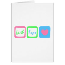 Faith Hope Love Heart 1 Corinthians 13:13 Card