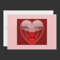 Faith, Hope & Love invitations