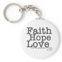 Faith Hope Love Keychain