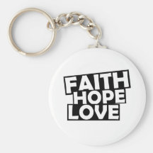 Faith Hope Love Keychain