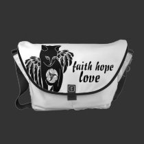 Faith Hope Love messenger bags