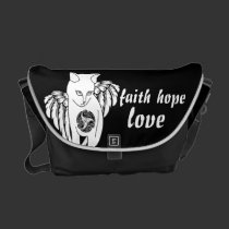 Faith Hope Love messenger bags