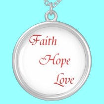 Faith Hope Love Necklace by Artists4God Faith Hope Love Necklace