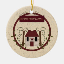 Faith Hope Love Ornament