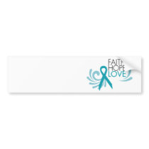 Faith, Hope, Love - Ovarian Cancer Bumper Stickers