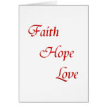 Faith Hope Love (Virtues Product) cards