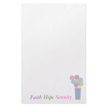 Faith Hope Serenity stationery