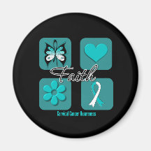 Faith Inspirations Cervical Cancer Refrigerator Magnet