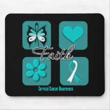 Faith Inspirations Cervical Cancer Mouse Pad