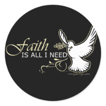 Faith is All I Need stickers