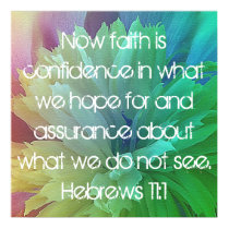 Faith is bible verse Hebrews 11:1 Print