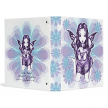 "Faith" Kneeling Butterfly Fairy Art Binder