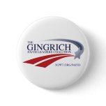 Faith Leaders for Newt Gingrich Pinback Button