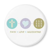 Faith Love Accounting Fridge Magnets