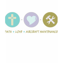 Faith Love Aircraft Maintenance t-shirts by sciencewillprevail Faith Love Aircraft Maintenance t-shirts
