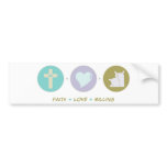 Faith Love Amateur Radio Bumper Sticker