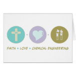 Faith Love Chemical Engineering Greeting Card
