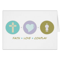 Faith Love Cosplay Greeting Cards
