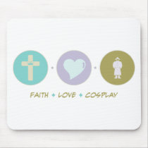 Faith Love Cosplay mousepads by sciencewillprevail Faith Love Cosplay mousepads