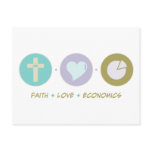 Faith Love Economics Post Card