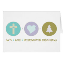 Faith Love Environmental Engineering Cards